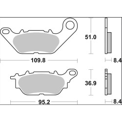 Plaquettes de frein Brembo