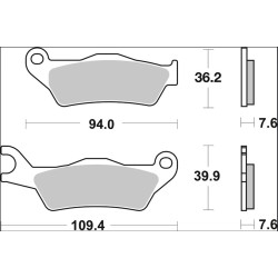 Plaquettes de frein Brembo