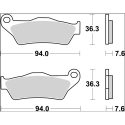 Plaquettes de frein BREMBO carbone céramique - 07BB04CC