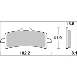 Plaquettes de frein BREMBO carbone céramique - 07BB37RC