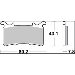 Plaquettes de frein BREMBO carbone céramique - 07GR99RC