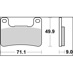 Plaquettes de frein BREMBO carbone céramique - 07SU27RC