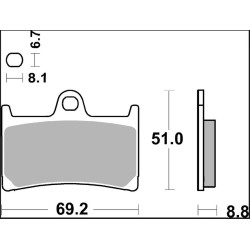 Plaquettes de frein BREMBO carbone céramique - 07YA23RC