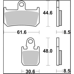 Plaquettes de frein BREMBO carbone céramique - 07YA46RC