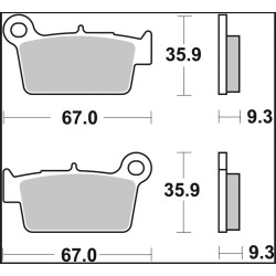 Plaquettes de frein Brembo
