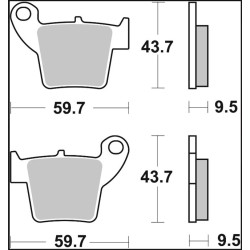Plaquettes de frein Brembo