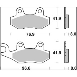 Plaquettes de frein Brembo