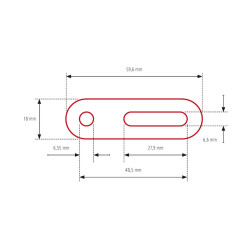 Adaptateur de rétroviseur carénage HIGHSIDER pro - court
