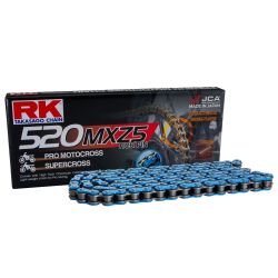 Chaine de transmission compétition RK bleue - 520 MXZ5