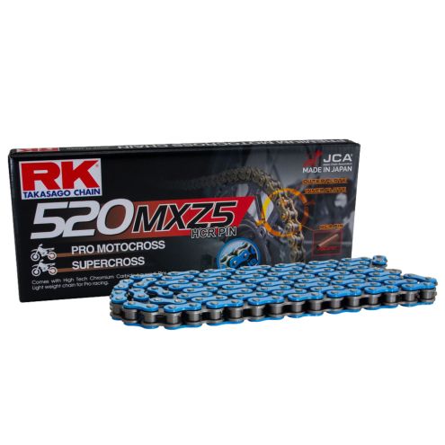 Chaine de transmission compétition RK bleue - 520 MXZ5