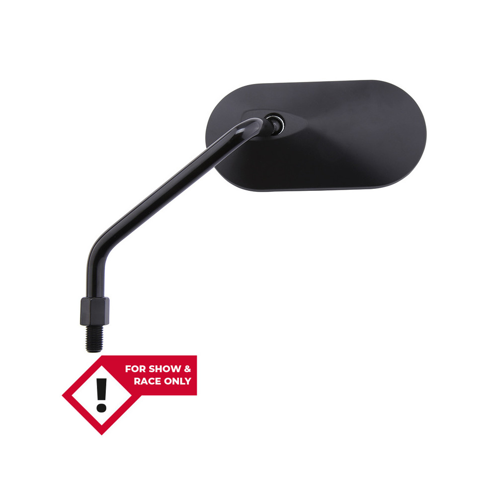 Rétroviseur sur guidon HIGHSIDER smart Agila ovale - côté gauche - non homologué E - noir