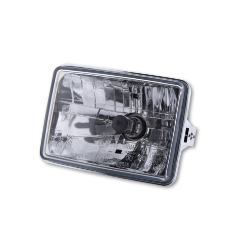 Insert de phare H4 HIGHSIDER smart - 130 x 90mm - verre transparent 12V 60/55W, feux de stationnement - homologué E - - à l'un