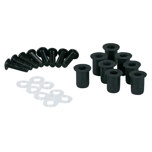 Kit vis de carénage en aluminium HIGHSIDER smart - écrous caoutchouc M5 - 8 pièces