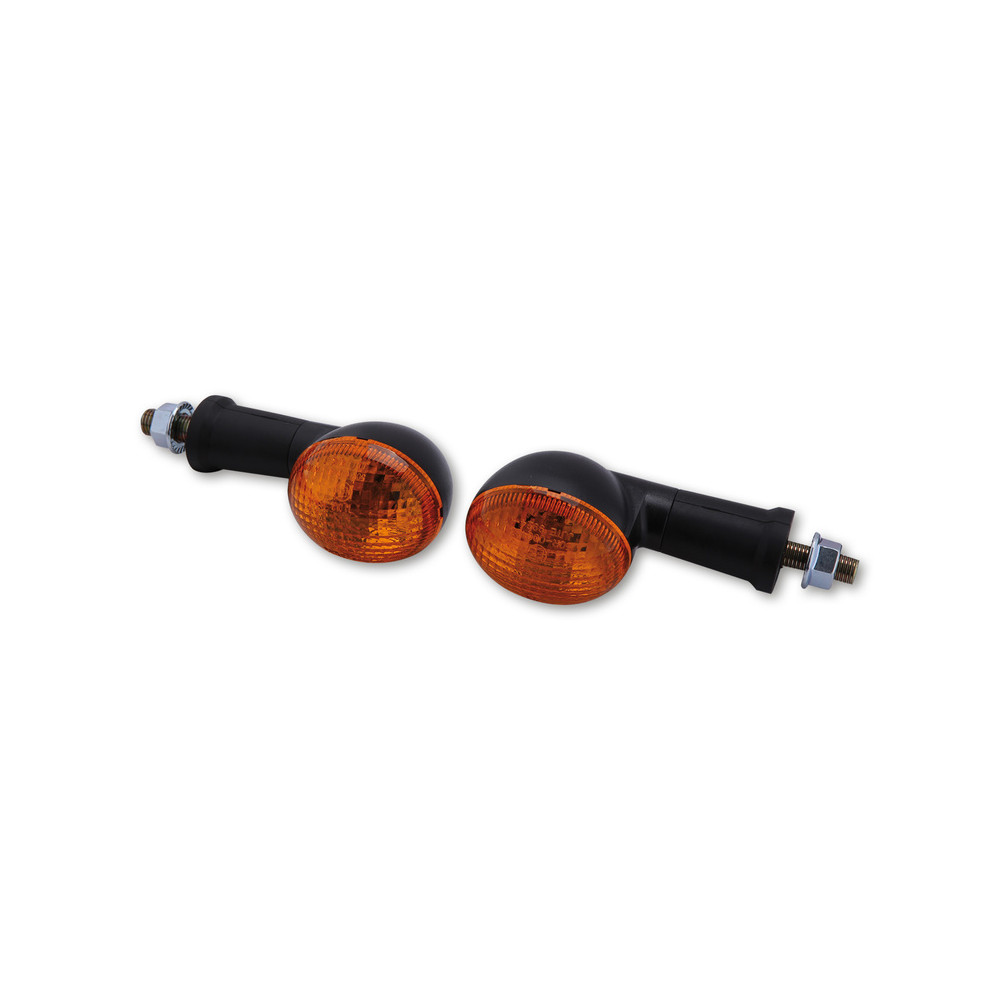 Clignotants HIGHSIDER smart OVAL Mini - noir