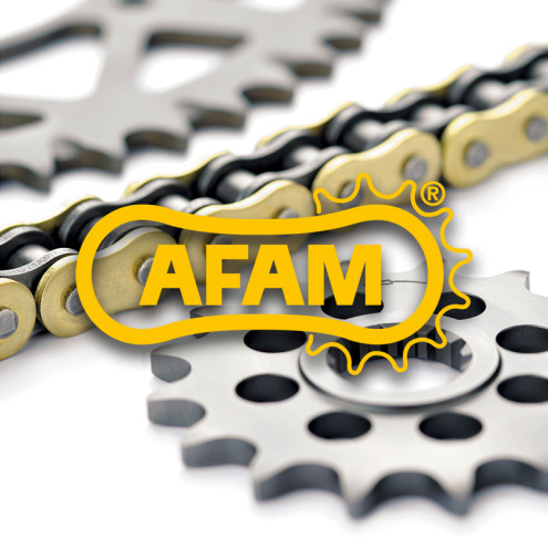 Kit chaîne AFAM 525XSR2 16/42 super-renforcé - couronne ultra-light anodisé dur