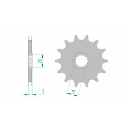 Kit chaîne AFAM A420M 11/60 - couronne standard