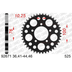 Kit chaîne AFAM 525XMR3 16/46 super-renforcé - couronne standard