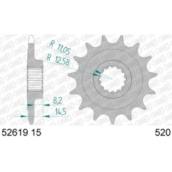Kit chaîne AFAM 520XHR2 15/42-110 - couronne standard