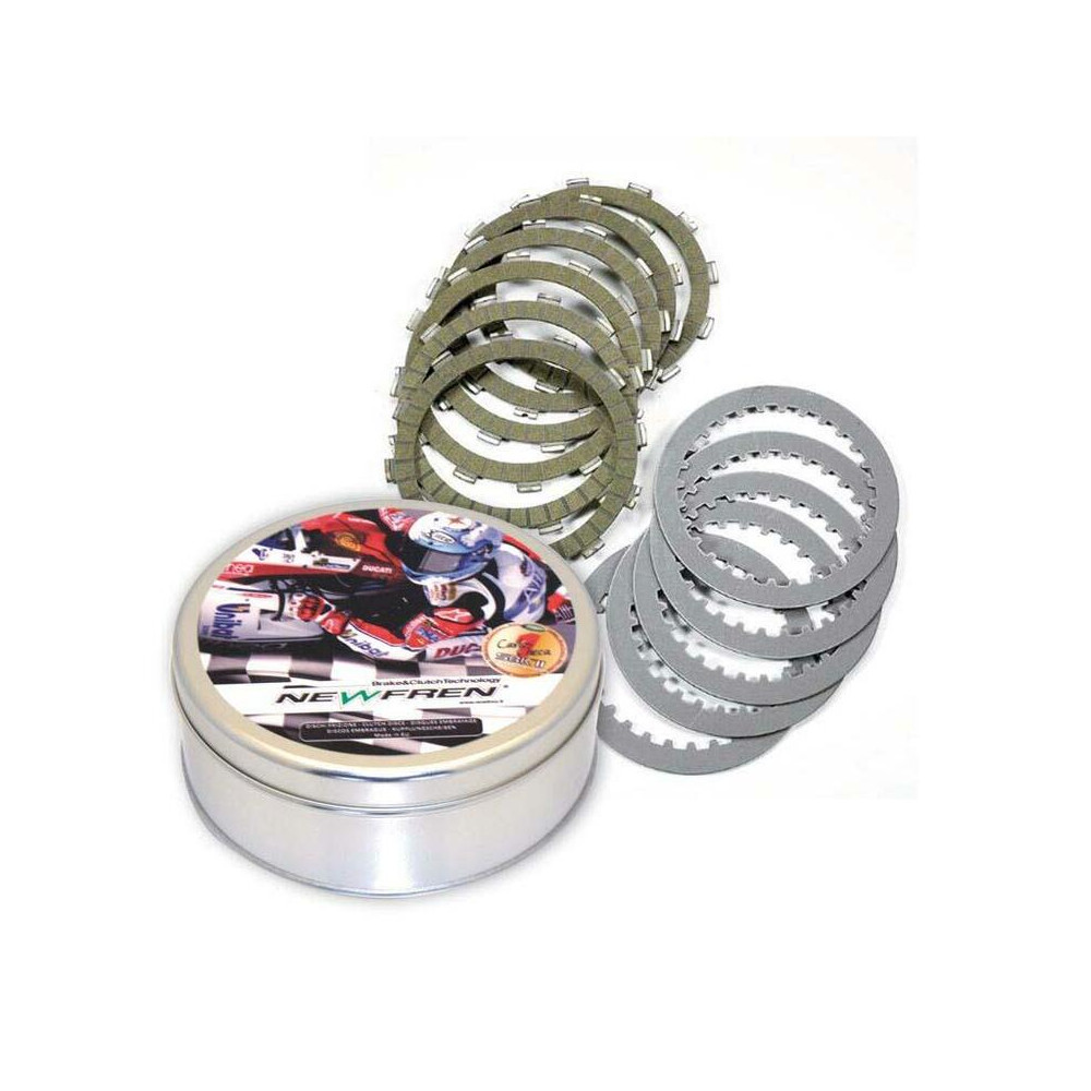 Kit disques garnis + lisses d'embrayage NEWFREN Pro Race