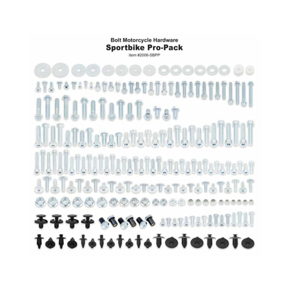 Pro Pack Sportbike Bolt pour sportives Honda/Kawasaki/Suzuki/Yamaha