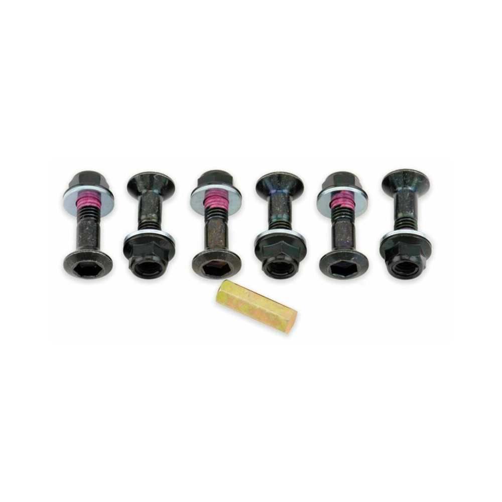 Kit vis et écrous de couronne Bolt noir par 6