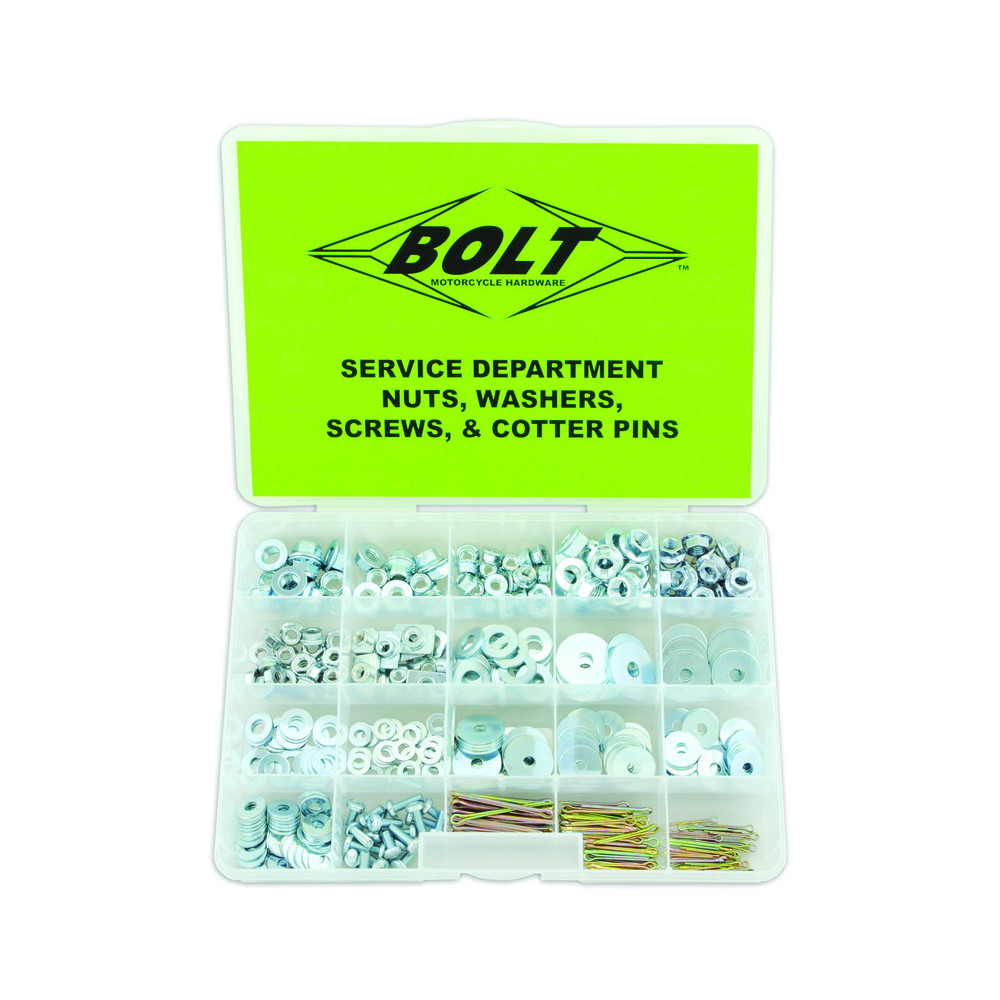 Coffret écrous, rondelles, vis, goupilles BOLT 422 pièces