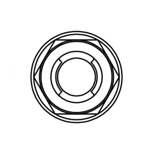 Ecrou Fuji à bride BOLT M6x1mm tête 10mm acier 10 pièces