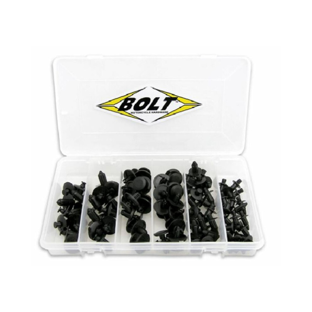 Coffret assortiment rivet plastique BOLT M6/M7/M8