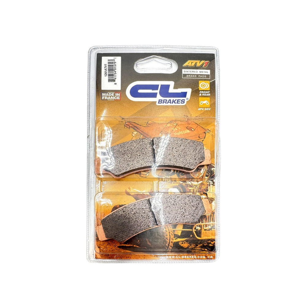 Plaquettes de frein CL BRAKES Quad métal fritté - 1261ATV1