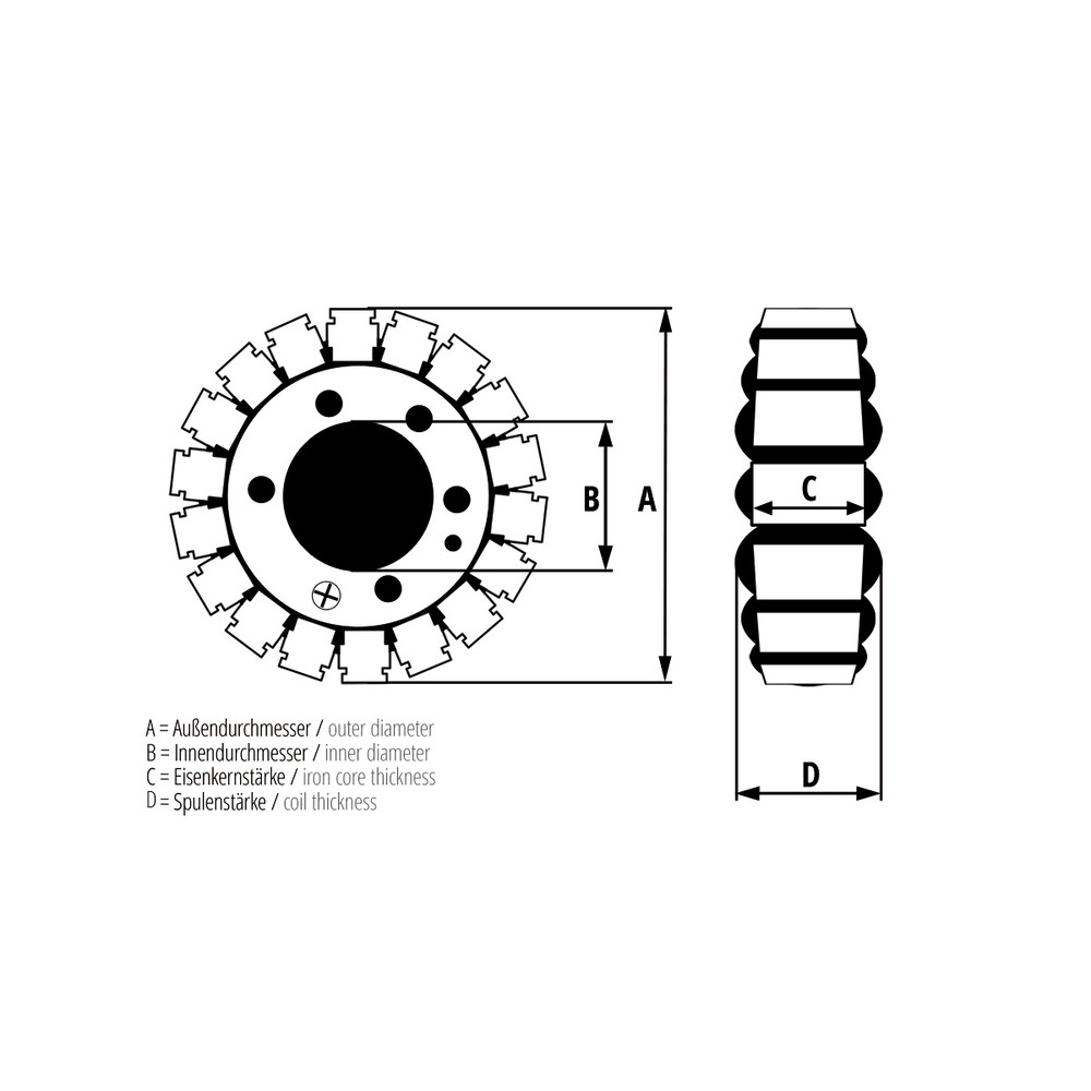 Stator ELECTROSPORT - Suzuki DL 1000 V-STROM