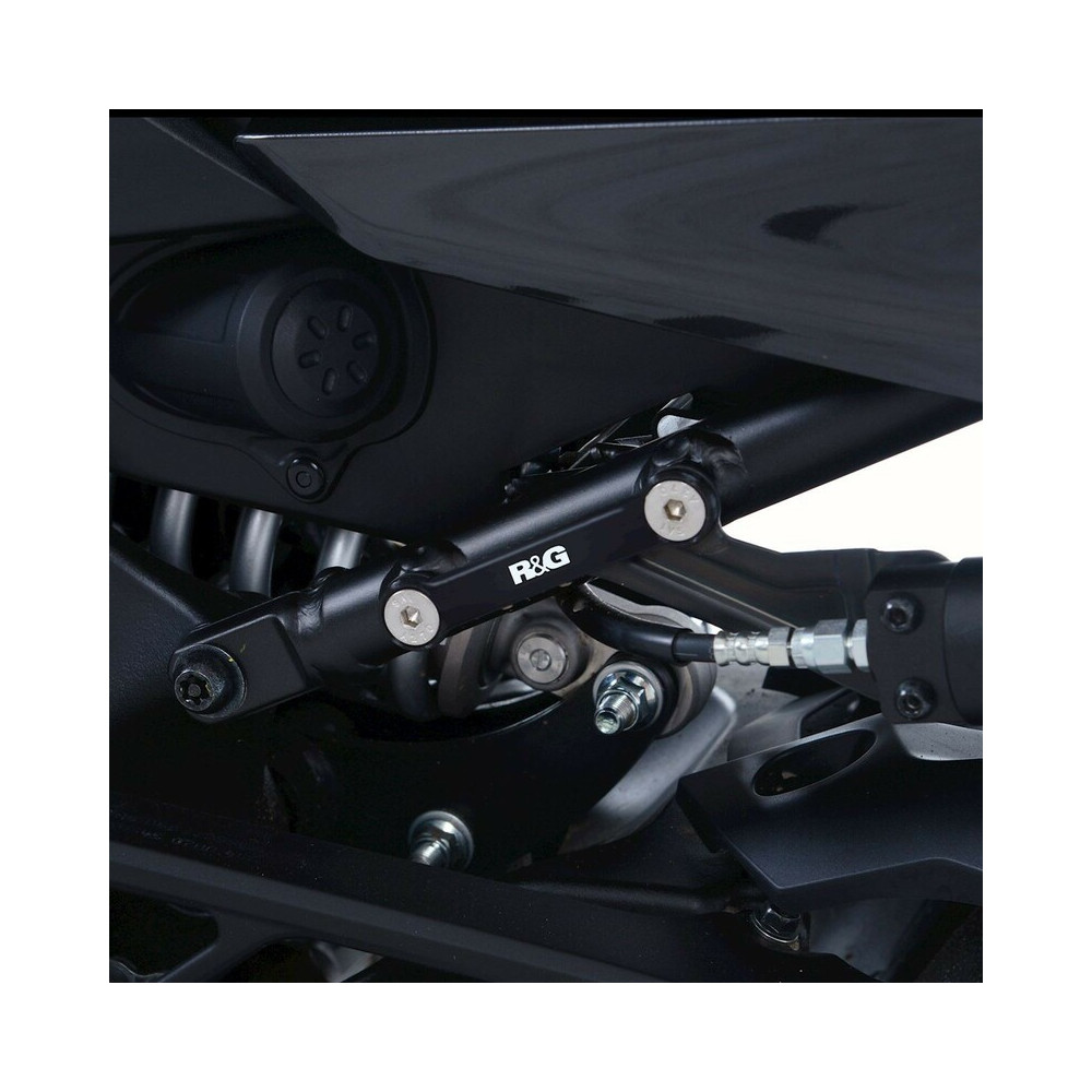 Cache orifice de repose-pieds R&G RACING noir Yamaha Niken