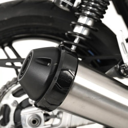 Protection de silencieux rond R&G RACING noir Ø115-140mm