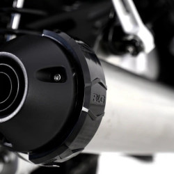 Protection de silencieux rond R&G RACING noir Ø115-140mm