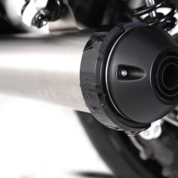 Protection de silencieux rond R&G RACING noir Ø115-140mm