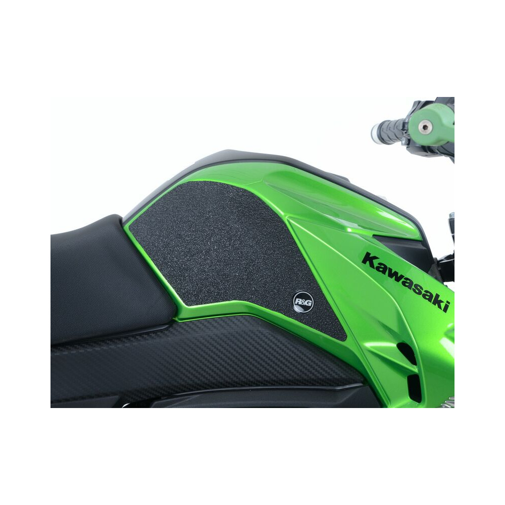 Kit grip de réservoir R&G RACING 2 pièces noir Kawasaki Z125