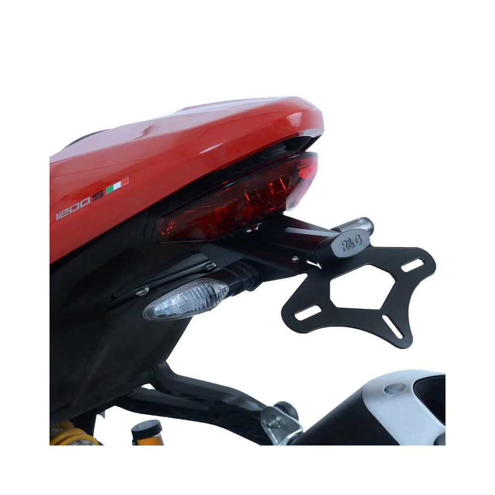 Support de plaque R&G RACING noir Ducati Monster 1200R