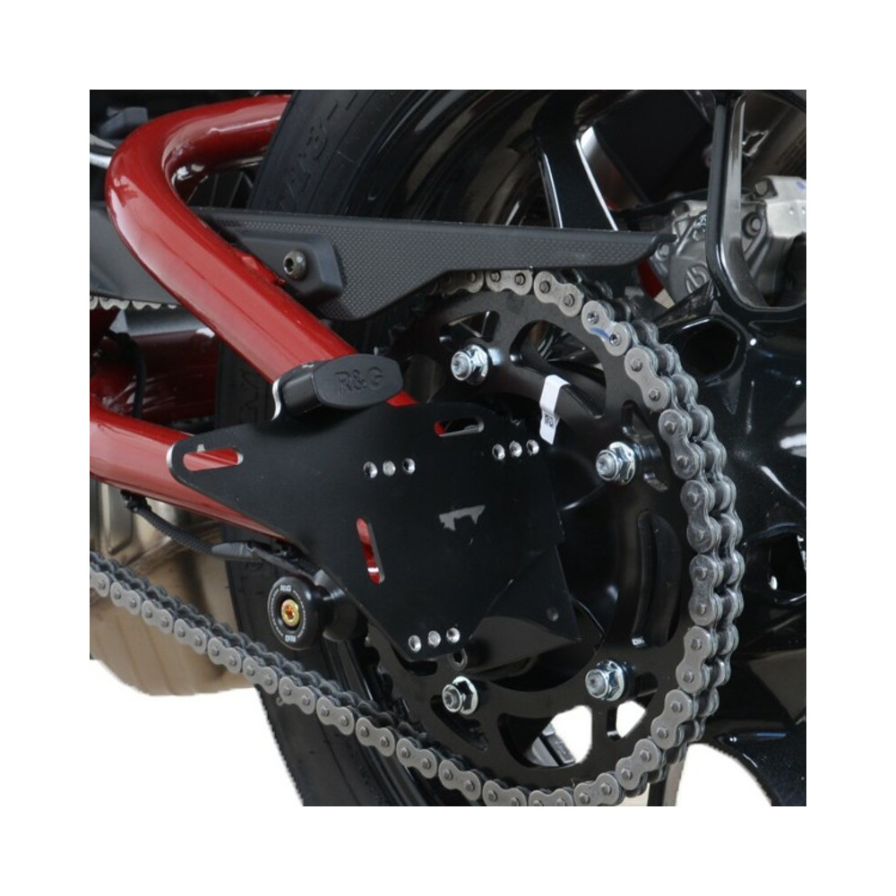 Support de plaque R&G RACING latéral version small noir Indian FTR 1200