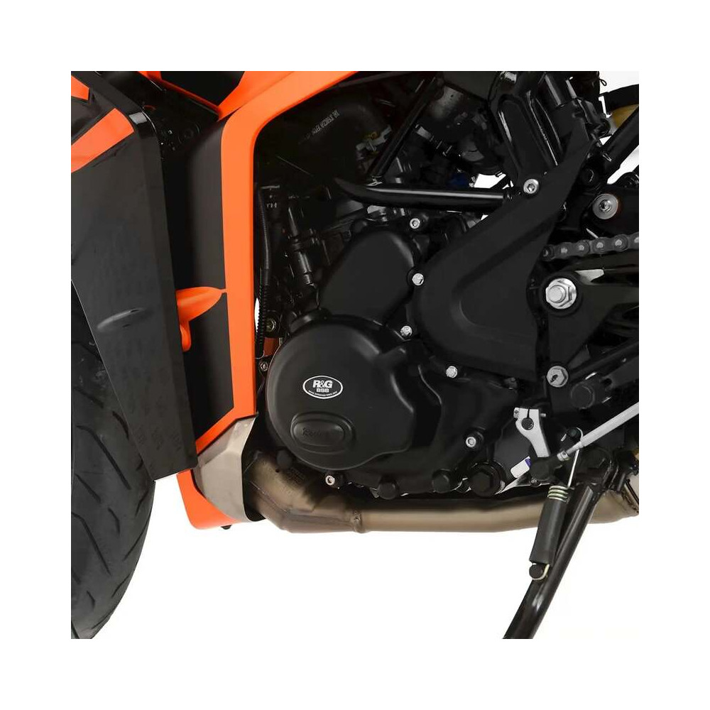 Couvre-carter gauche (embrayage) R&G RACING noir Husqvarna