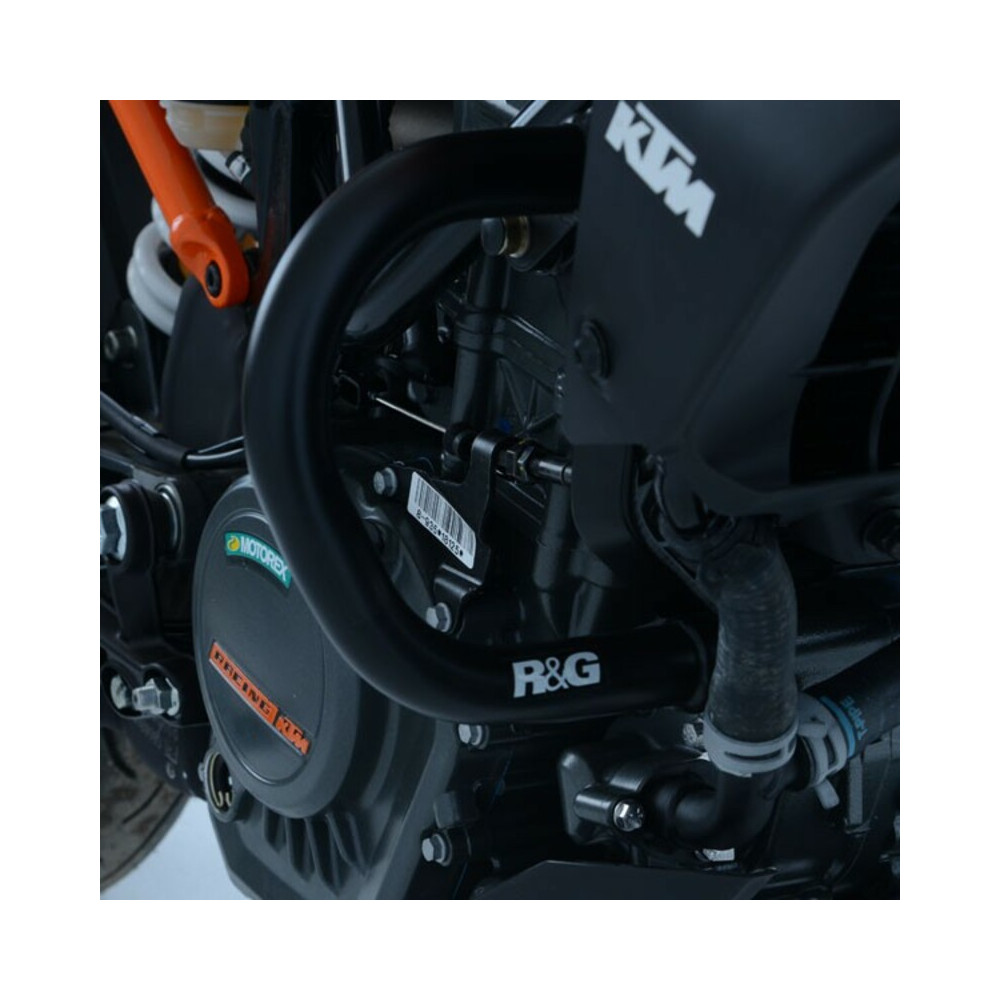 Protections latérales R&G RACING orange KTM Duke