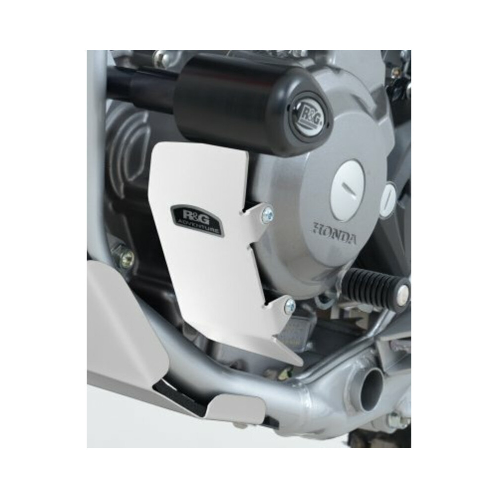 Protection moteur gauche R&G RACING alu argent Honda CRF250M/250L