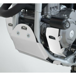 Protection moteur gauche R&G RACING alu argent Honda CRF250M/250L