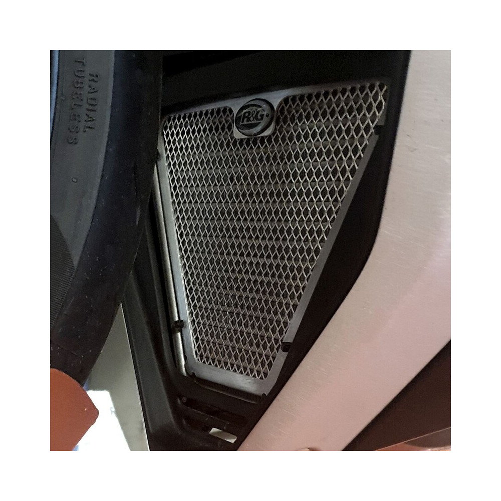 Protection de radiateur d'huile R&G RACING noir - Ducati Panigale/Streetfighter