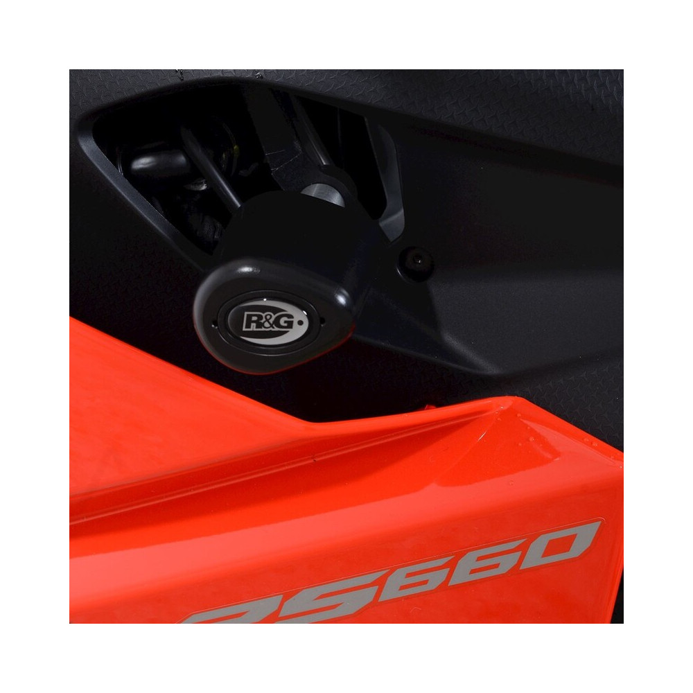 Tampons de protection R&G RACING Aero (sans perçage) - noir Aprilia RS660