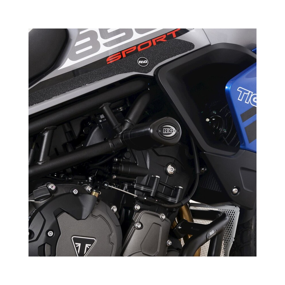 Tampons de protection R&G RACING Aero - noir Triumph Tiger 850 Sport