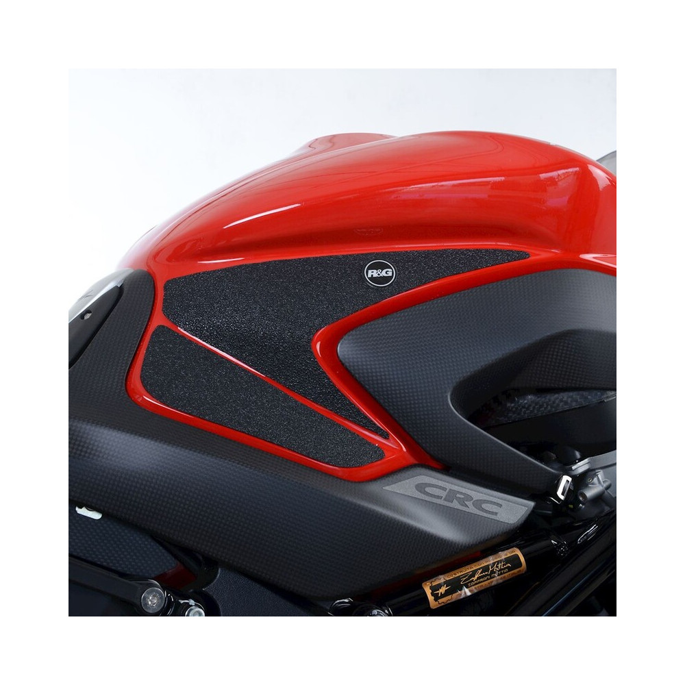 Kit grip de réservoir R&G RACING noir (4 pièces) - MV Agusta Brutale 1000RR