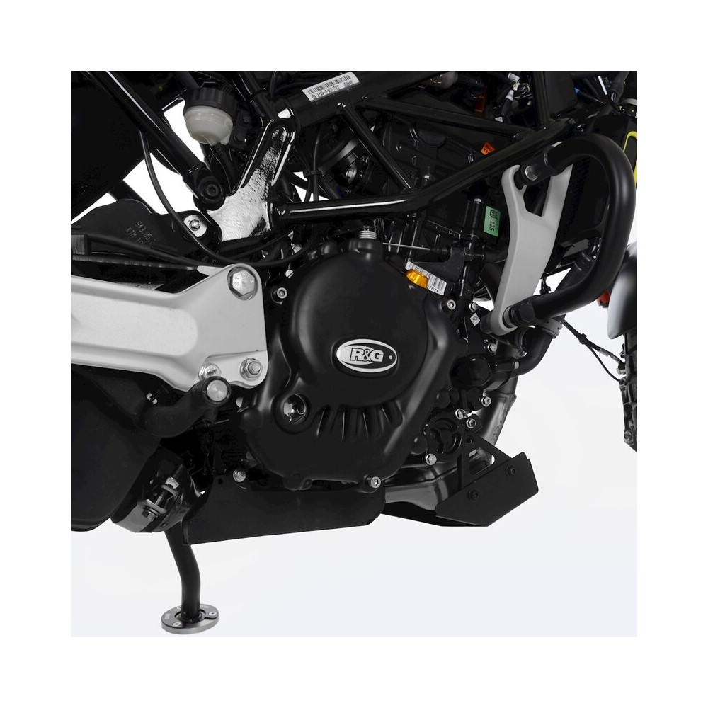 Couvre-carter droit (embrayage) R&G RACING Race Series - noir Husqvarna Svartpilen 125