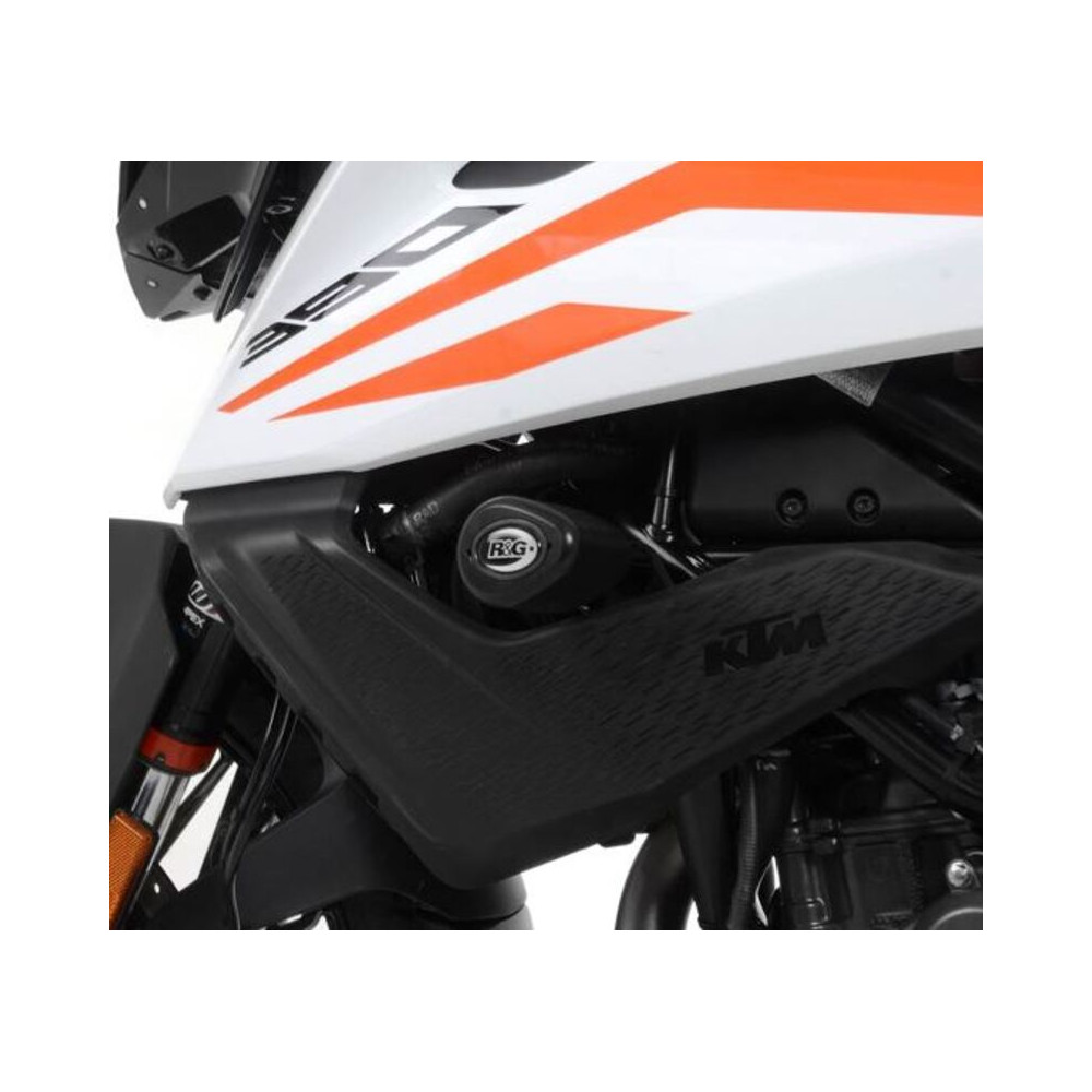 Tampons de protection R&G RACING Aero - orange KTM 390 Adventure