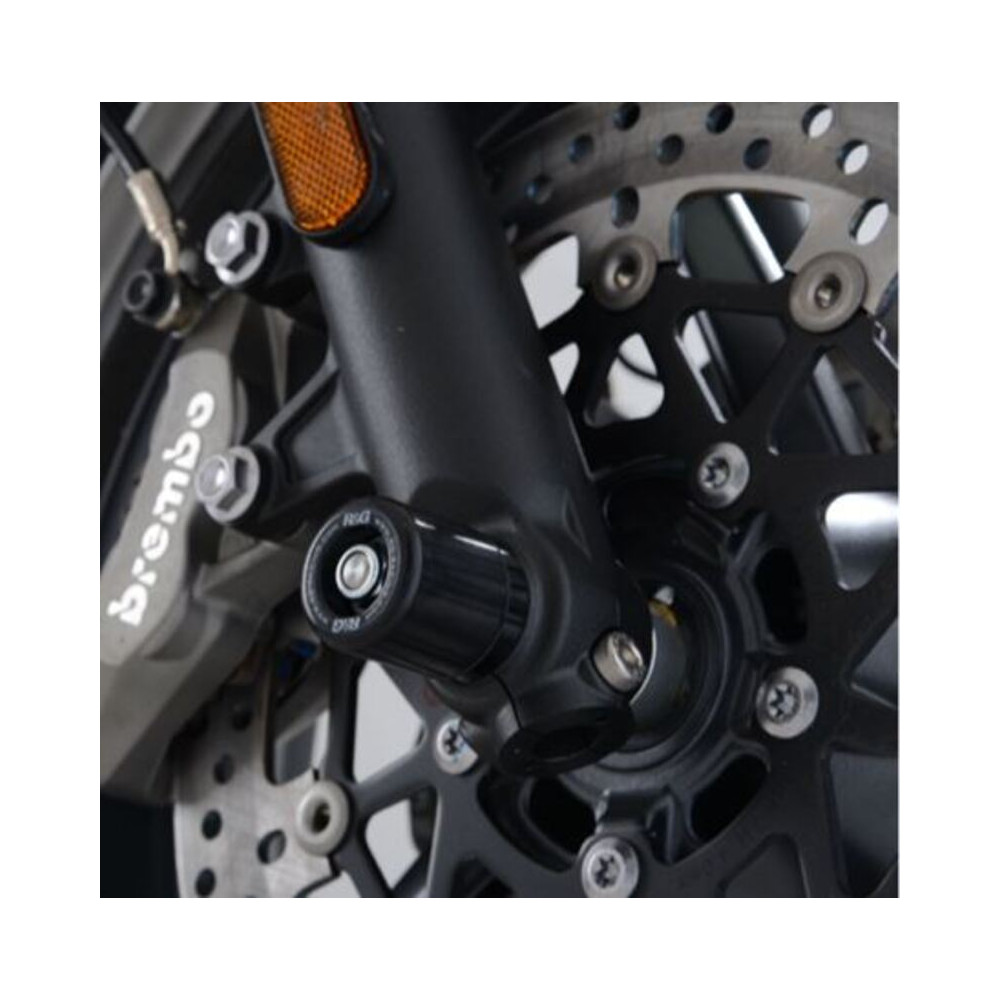 Protections de fourche R&G RACING - noir Triumph Speed Twin 1200