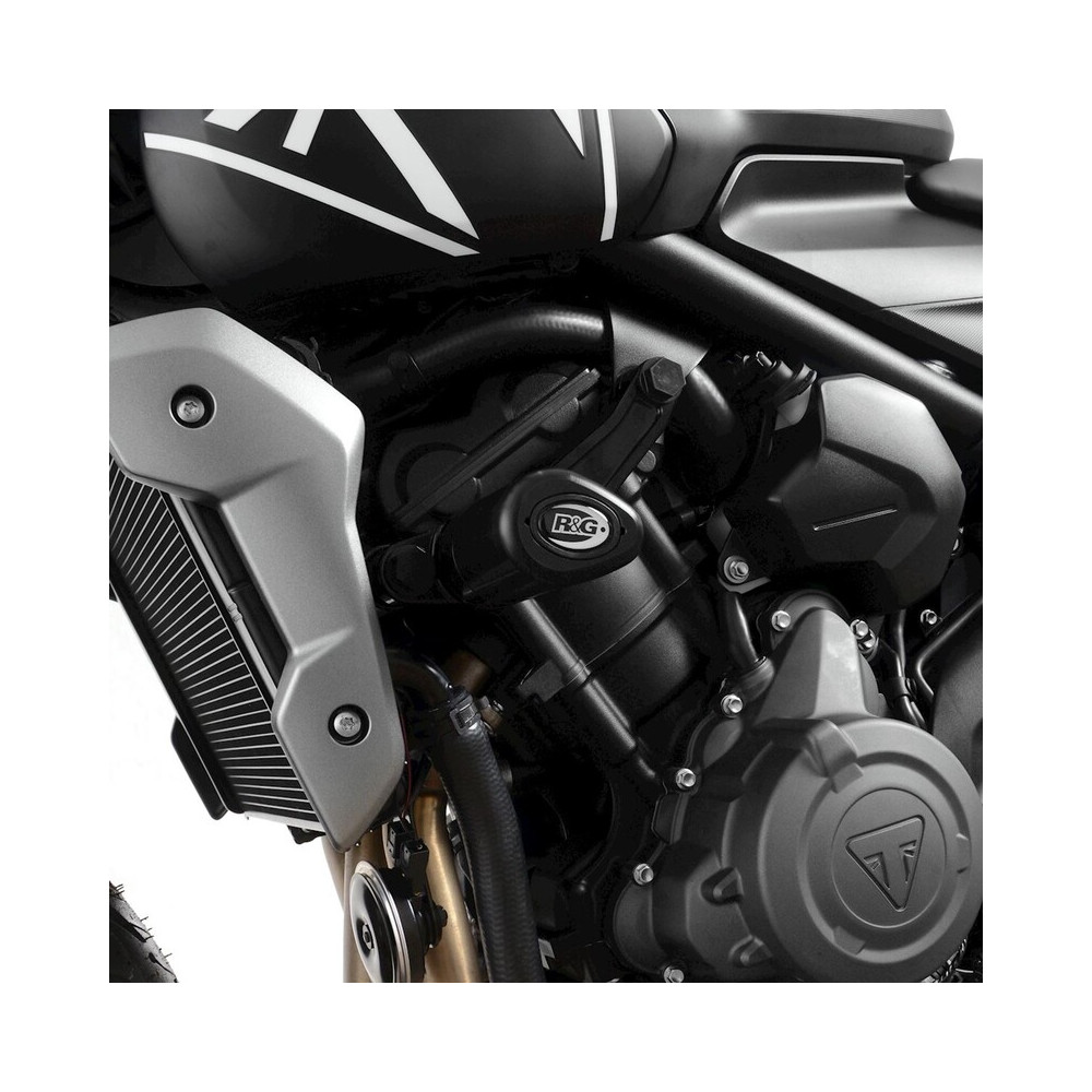 Tampons de protection R&G RACING Aero - blanc Triumph Trident 660
