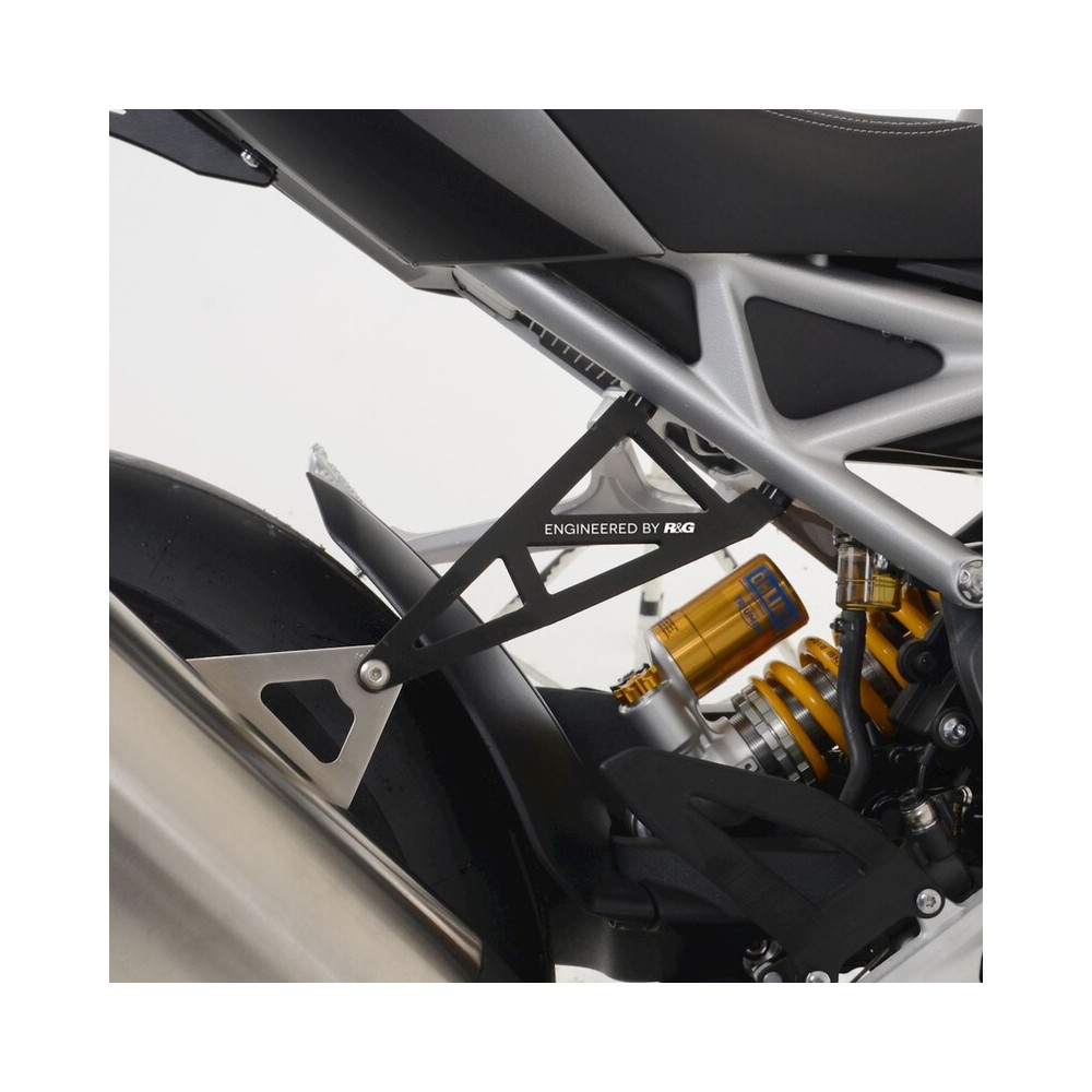 Kit suppression repose-pieds arrière & support d´échappement R&G RACING silver - Triumph Speed Triple RS/RR